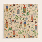 Swedish Folk Art Wood Wall Art Gallery Image 1
