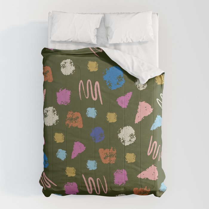 Colorful Geometric Art   Comforter Gallery Image 1
