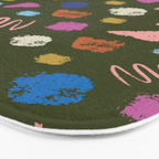 Colorful Geometric Art   Bath Mat Gallery Image 3