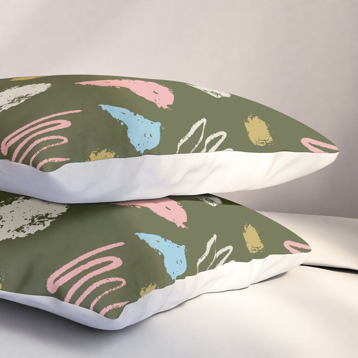 Colorful Geometric Art   Pillow Sham Gallery Image 3