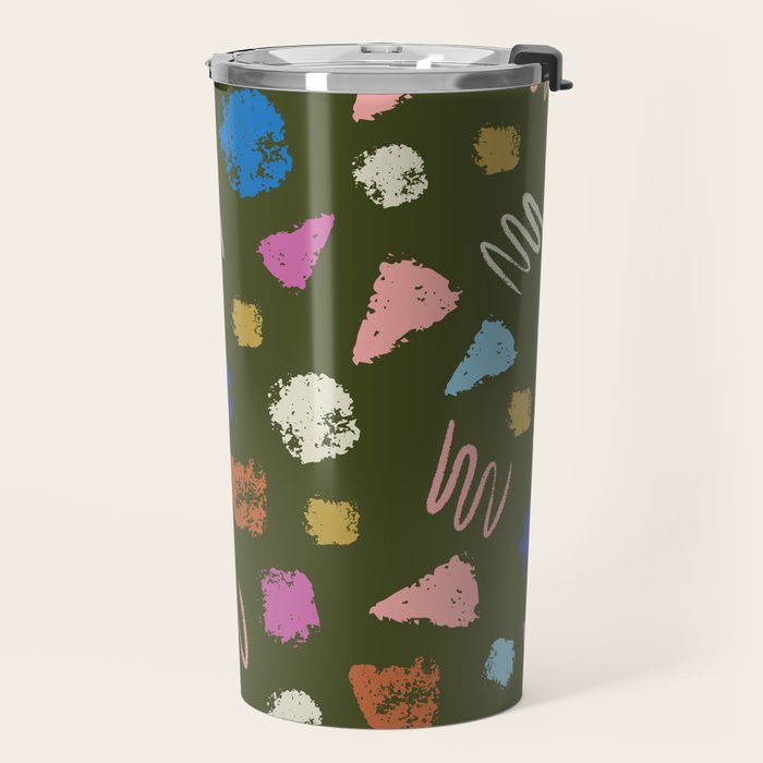 Colorful Geometric Art   Travel Mug Gallery Image 2