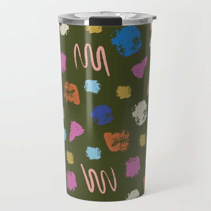 Colorful Geometric Art   Travel Mug Gallery Image 1