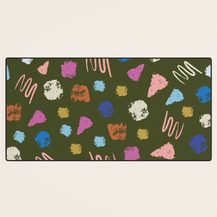 Colorful Geometric Art   Desk Mat Gallery Image 3