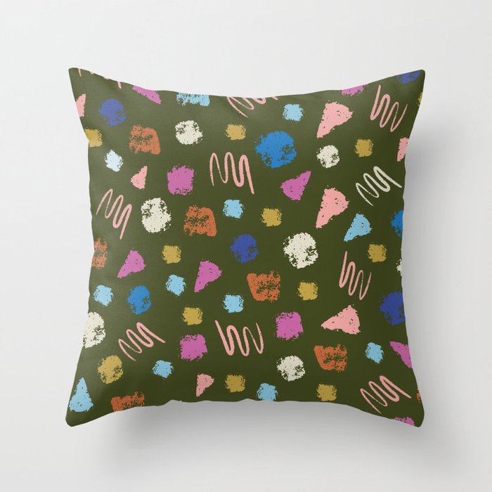 Colorful Geometric Art   Throw Pillow Gallery Image 6