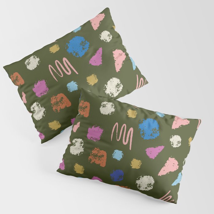 Colorful Geometric Art   Pillow Sham Gallery Image 1