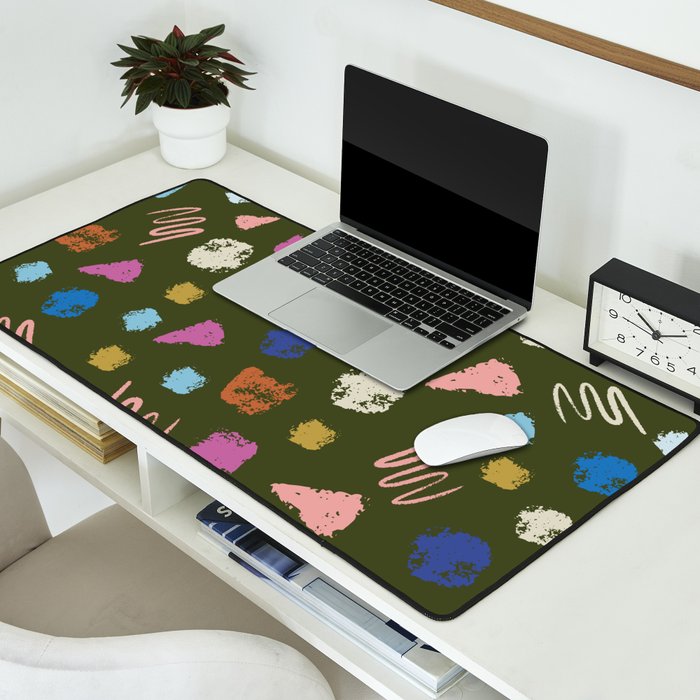 Colorful Geometric Art   Desk Mat Gallery Image 2