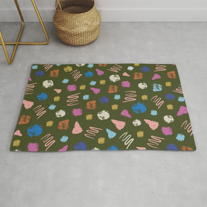Colorful Geometric Art   Rug Gallery Image 1