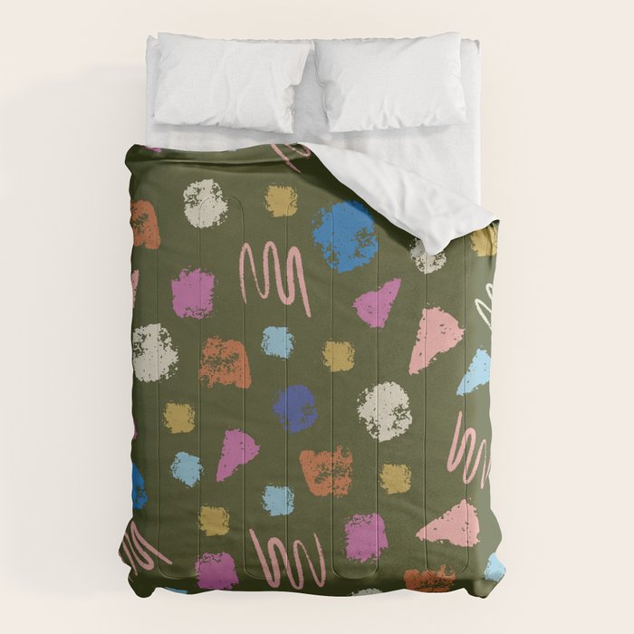Colorful Geometric Art   Comforter Gallery Image 1