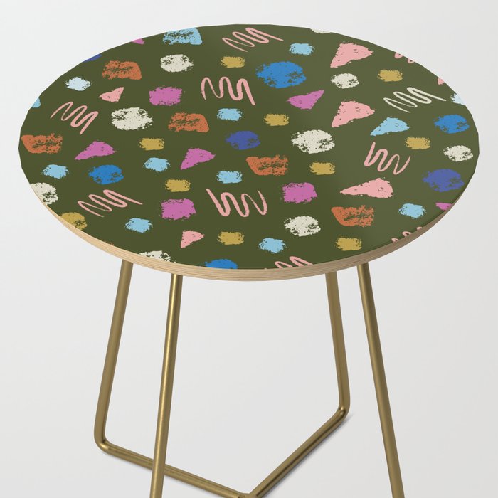 Colorful Geometric Art   Side Table Gallery Image 2