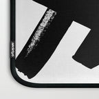 X Black & White Minimalist Abstract Mid century Ink Art Dark Brush Strokes Laptop Sleeve Gallery Image 3