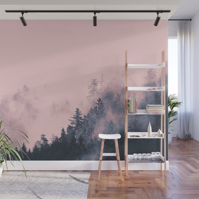 Summer In The Mountains Wall Mural Gallery Image 1