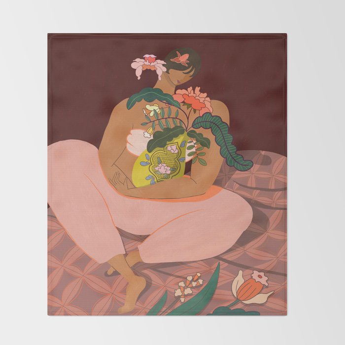Plant Mama Throw Blanket Gallery Image 2