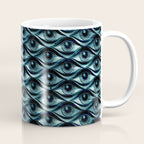 Hypnotized - vintage blue Coffee Mug Gallery Image 1