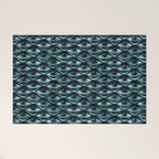 Hypnotized - vintage blue Welcome Mat Gallery Image 1
