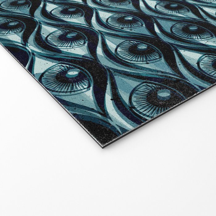 Hypnotized - vintage blue Welcome Mat Gallery Image 2