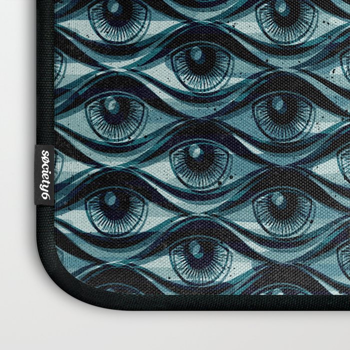 Hypnotized - vintage blue Laptop Sleeve Gallery Image 3