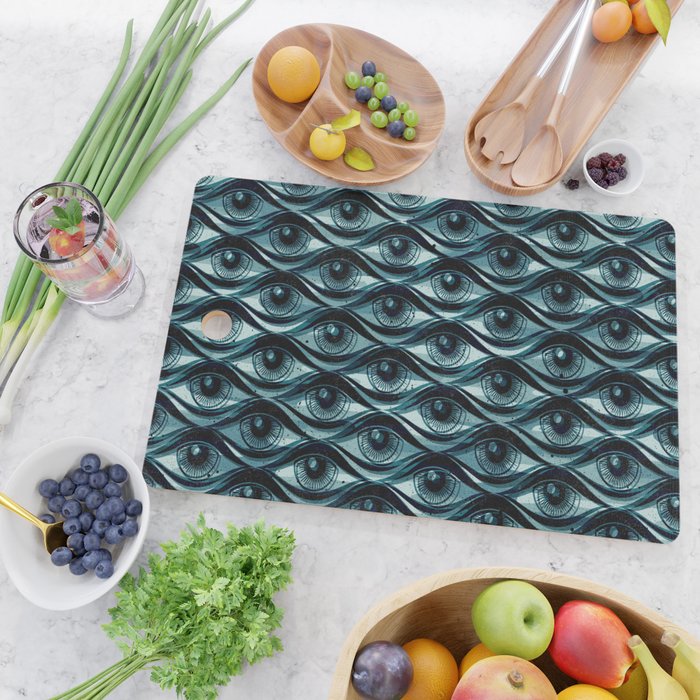 Hypnotized - vintage blue Cutting Board Gallery Image 2