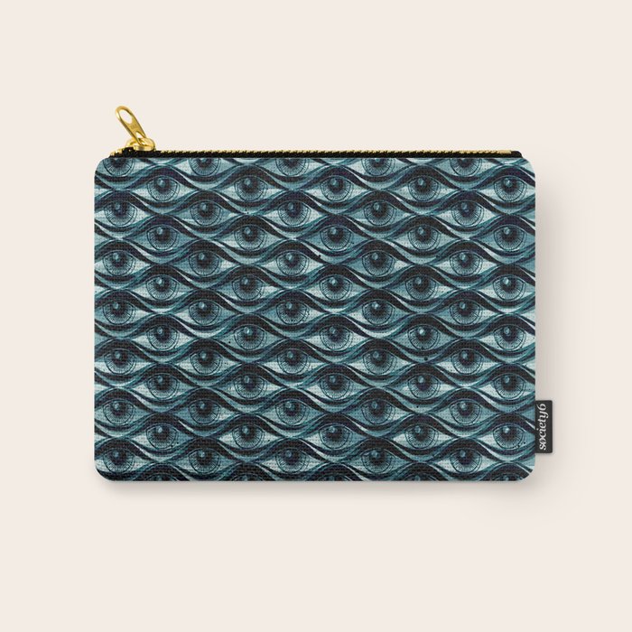 Hypnotized - vintage blue Carry All Pouch Gallery Image 1