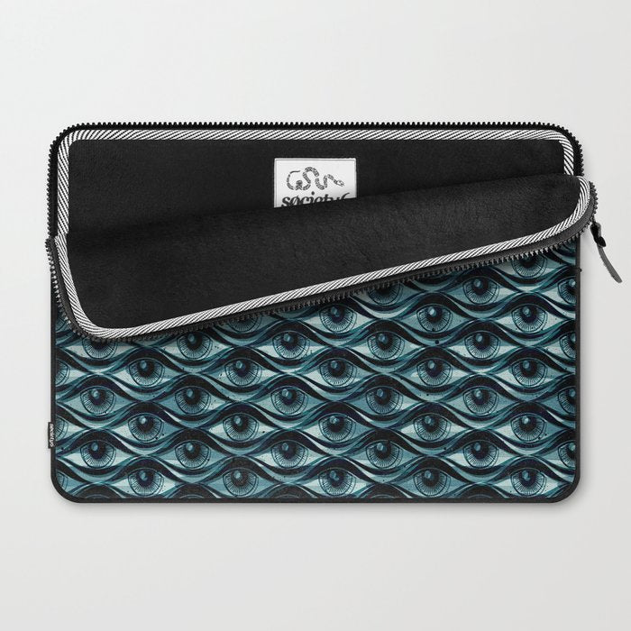 Hypnotized - vintage blue Laptop Sleeve Gallery Image 2