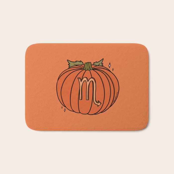 Scorpio Pumpkin Bath Mat Gallery Image 1