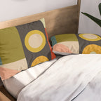 abstract geometric retro shapes II Pillow Sham Gallery Image 2