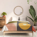 abstract geometric retro shapes II Comforter Gallery Image 3