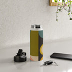 abstract geometric retro shapes II Water Bottle Gallery Image 4