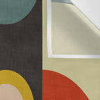 abstract geometric retro shapes II Wall Tapestry Gallery Image 3