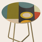 abstract geometric retro shapes II Side Table Gallery Image 2