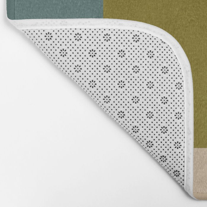 abstract geometric retro shapes II Bath Mat Gallery Image 2