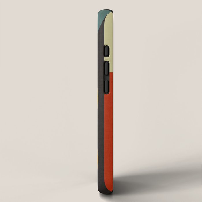 abstract geometric retro shapes II iPhone Case Gallery Image 2