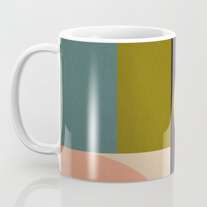 abstract geometric retro shapes II Coffee Mug Gallery Image 3