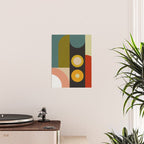 abstract geometric retro shapes II Poster Gallery Image 2