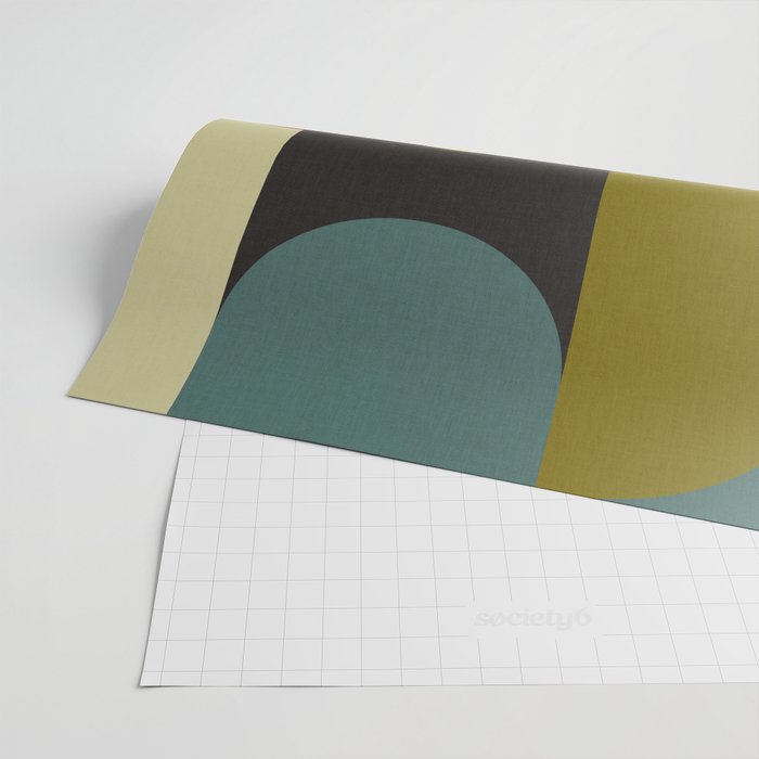 abstract geometric retro shapes II Wrapping Paper Gallery Image 2