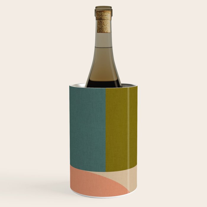 abstract geometric retro shapes II Wine Chiller Gallery Image 2