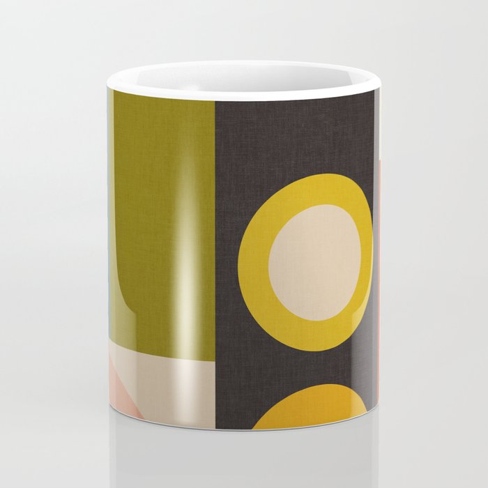 abstract geometric retro shapes II Coffee Mug Gallery Image 4
