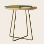 abstract geometric retro shapes II Side Table Gallery Image 1