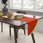 abstract geometric retro shapes II Table Runner Gallery Image 2