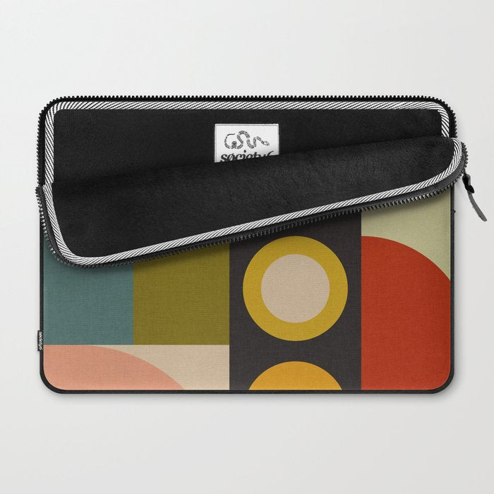 abstract geometric retro shapes II Laptop Sleeve Gallery Image 2