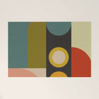 abstract geometric retro shapes II Welcome Mat Gallery Image 1