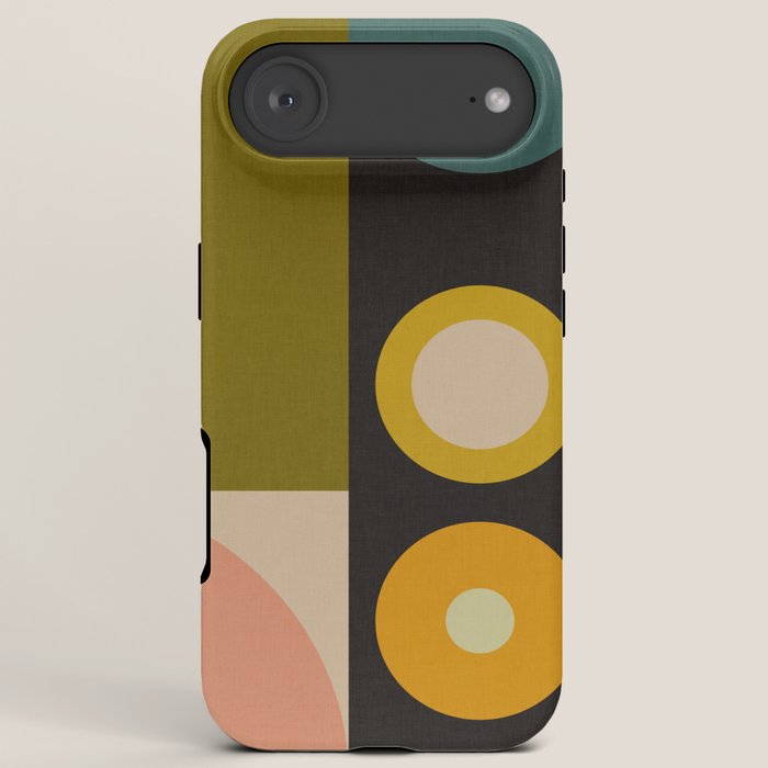 abstract geometric retro shapes II iPhone Case Gallery Image 6