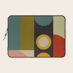 abstract geometric retro shapes II Laptop Sleeve Gallery Image 1