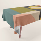 abstract geometric retro shapes II Tablecloth Gallery Image 1