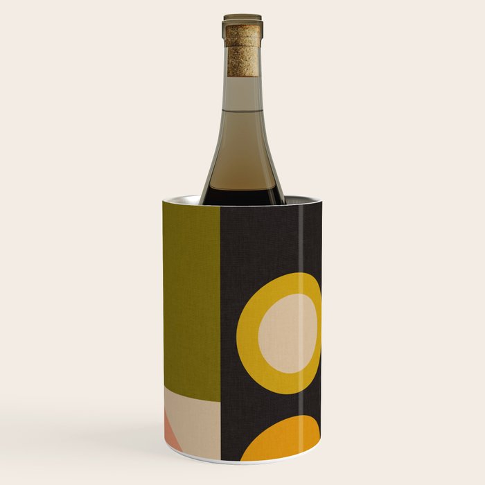 abstract geometric retro shapes II Wine Chiller Gallery Image 1