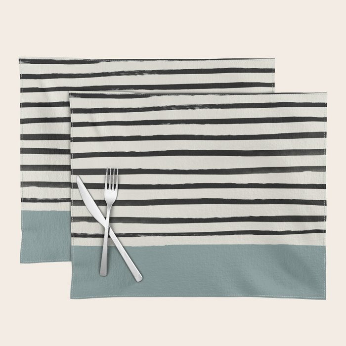 River Stone & Stripes Placemat Gallery Image 1