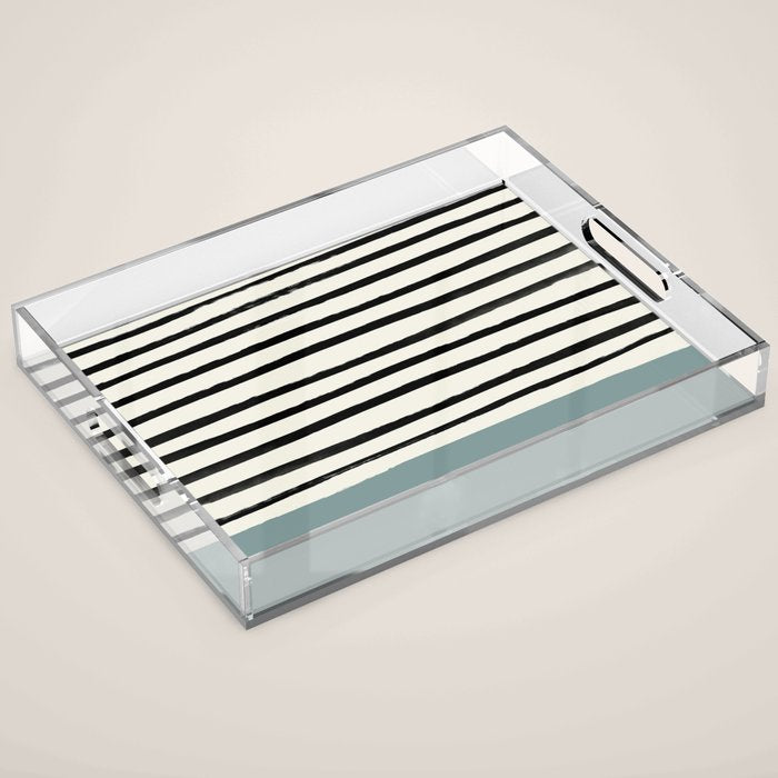 River Stone & Stripes Acrylic Tray Gallery Image 1