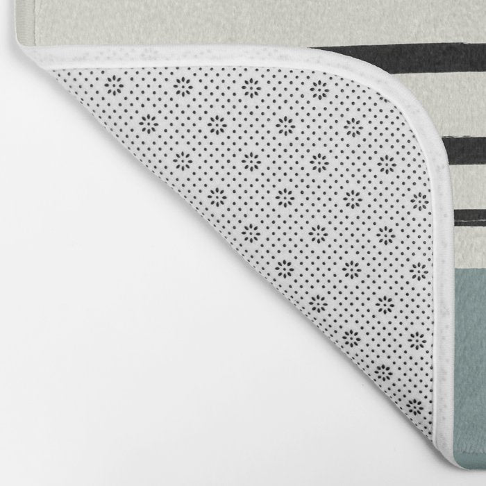 River Stone & Stripes Bath Mat Gallery Image 2