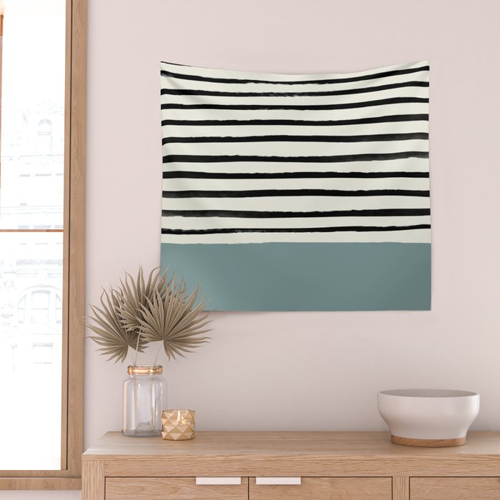 River Stone & Stripes Wall Tapestry Gallery Image 2