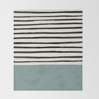 River Stone & Stripes Throw Blanket Gallery Image 2