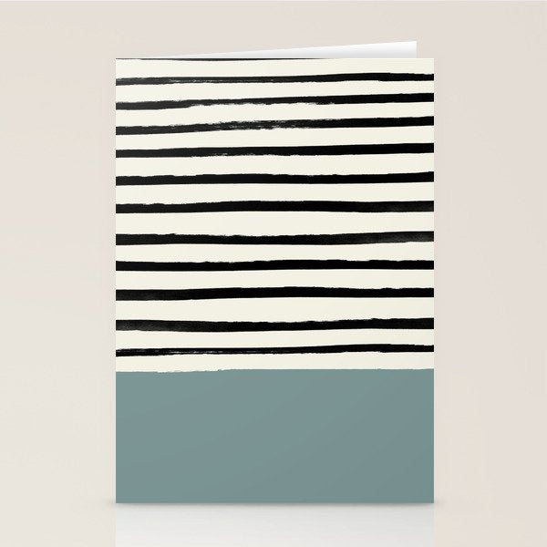 River Stone & Stripes Stationery Card Gallery Image 1